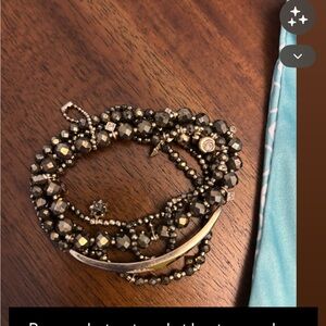 Kendra Scott Gold-Tone Faceted Bead Wrap Bracelet